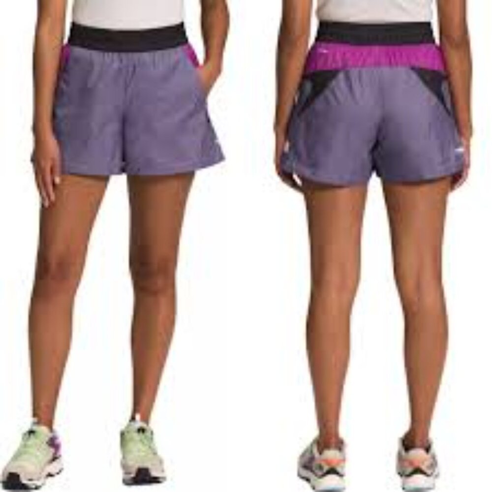 The North Face Women's Athletic Shorts - Purple and Pink - Picture 12 of 15